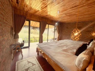 Standard Twin Room with Mountain View — Cơmlam Eco House